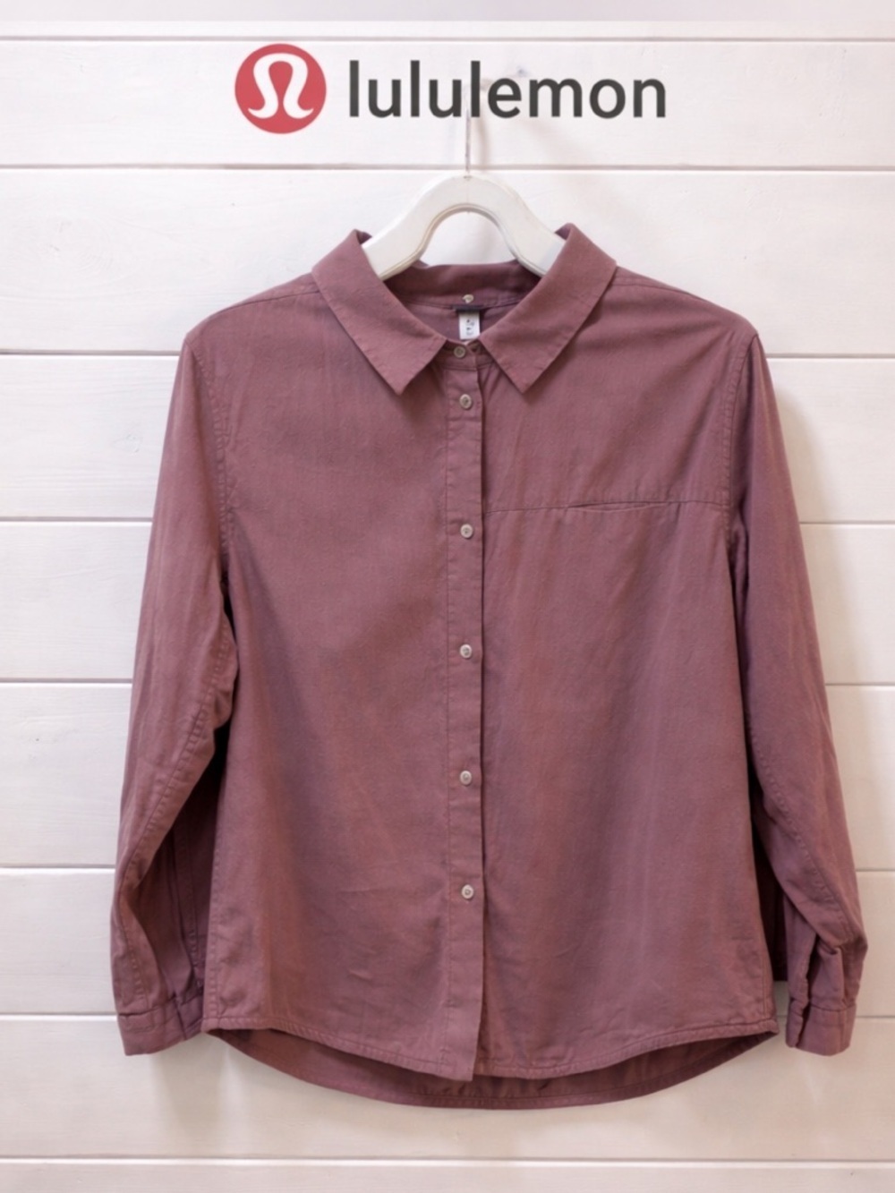 LULULEMON Pink Button-Up Shirt Size 12
